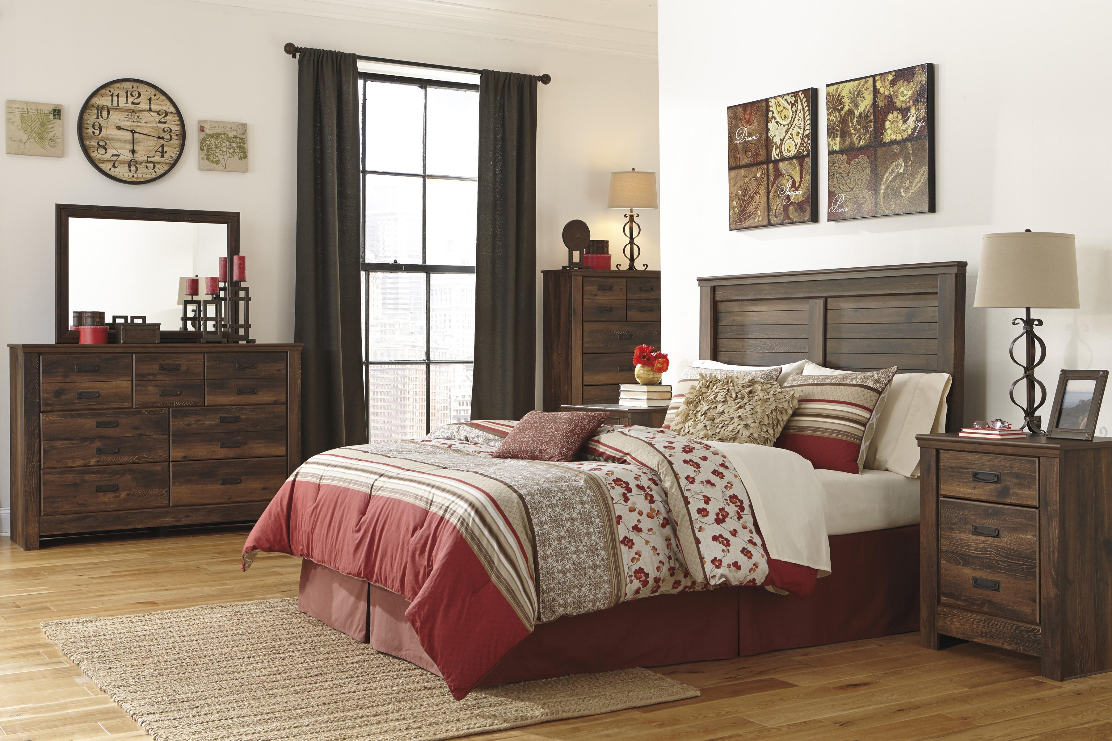 Signature Design by Ashley Quinden B24658 King Panel Headboard Beck's Furniture Headboards